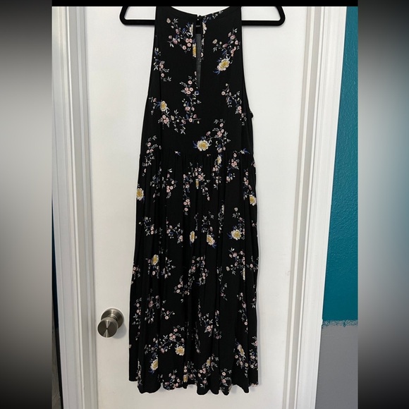Torrid Floral Midi High Neck Dress Size 0 - Picture 4 of 6